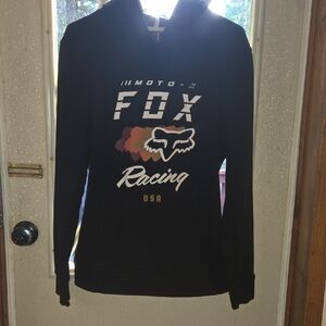 Womens Black Fox Racing Hoodie